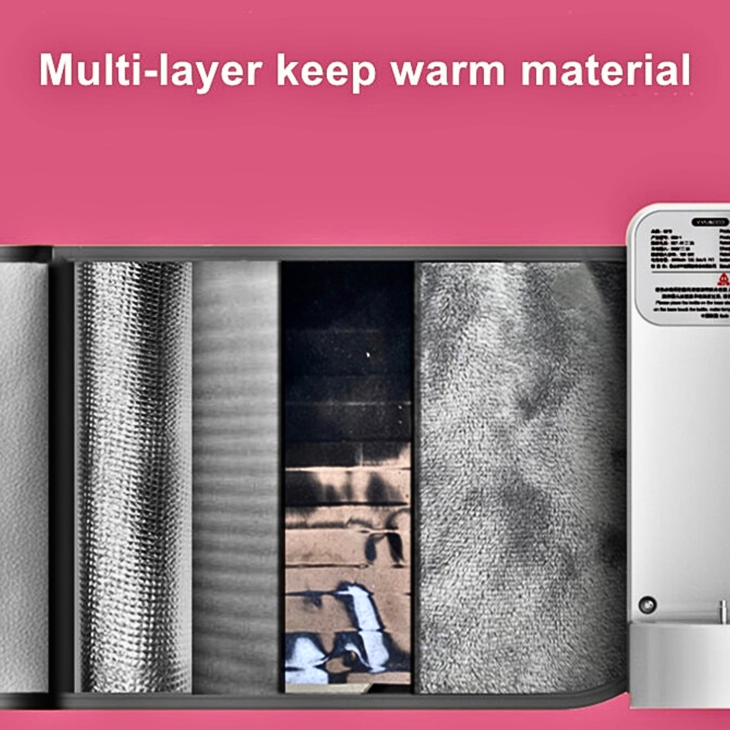 WarmBabyNest™ Akıllı Şarjlı Portatif Bebek Biberonları için süt ve mama Isıtıcı