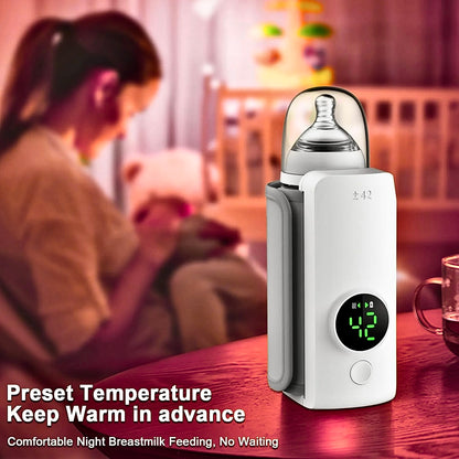 WarmBabyNest™ Akıllı Şarjlı Portatif Bebek Biberonları için süt ve mama Isıtıcı